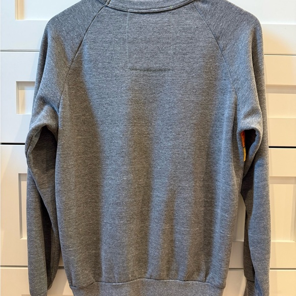 Aviator Nation Gray Embroidered Label Sweatshirt - Picture 2 of 2